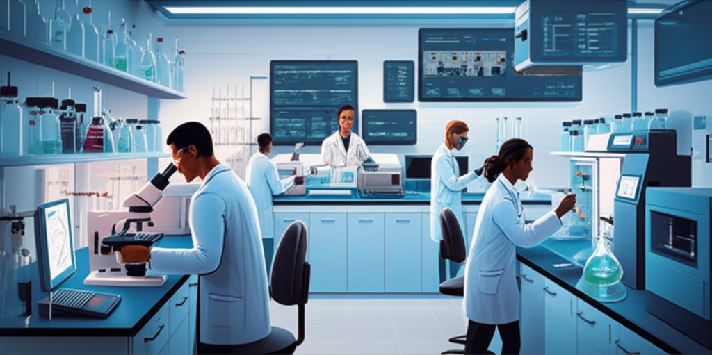 Modern pharmaceutical laboratory